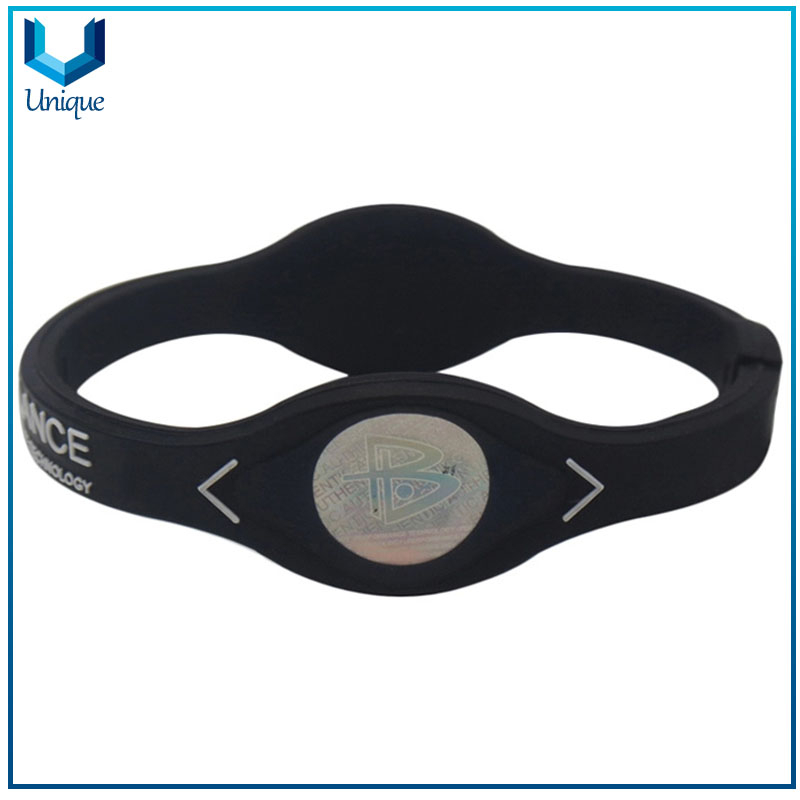 Wholesale Fashion Promotional Gift Custom Power Thin silicone Sports bracelet wristband