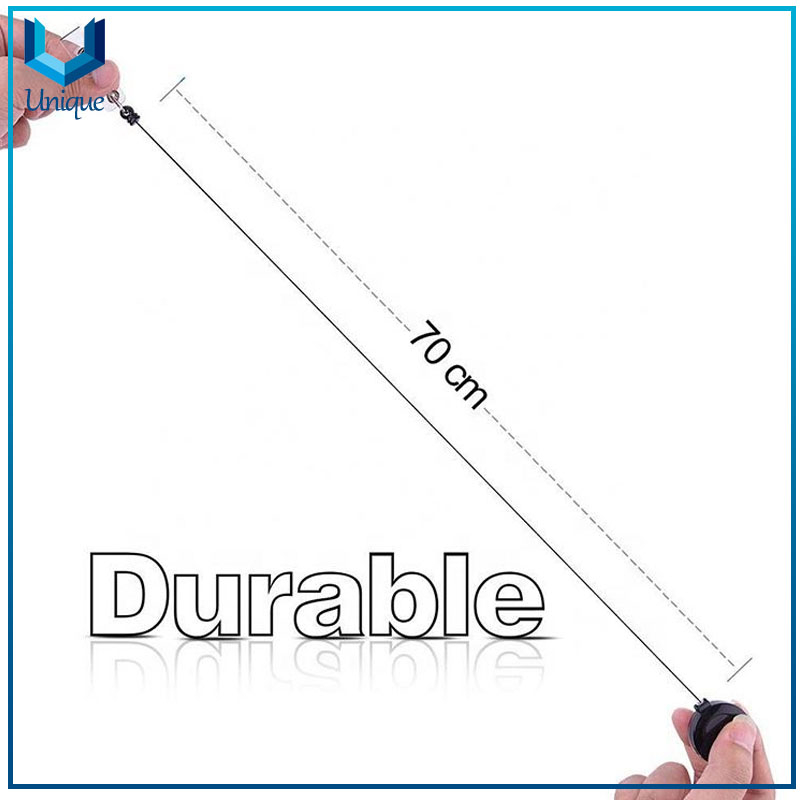 Customized metal oval Retractable Badge Reel Carabiner ID Card Retractable Badge