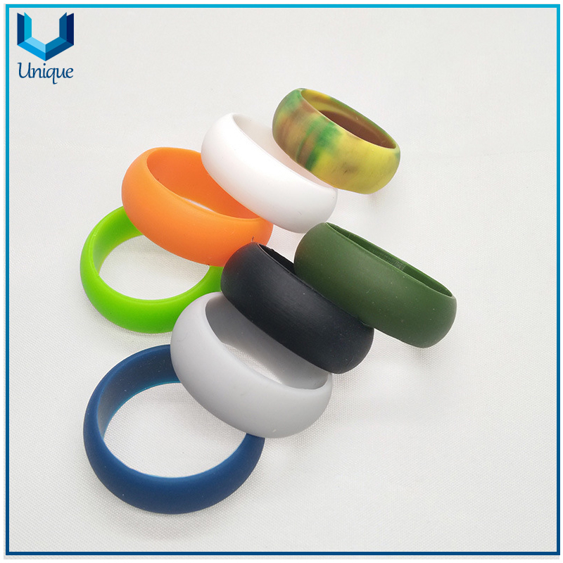 silicone ring Medical Grade Soft Silicone Wedding Thumb new designs with various sizes colors for Silicone Rings