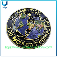 Personalized Custom Logo 3D Zinc Alloy Challenge Coin Metal WPC Commemorative Coin Spinner Coin
