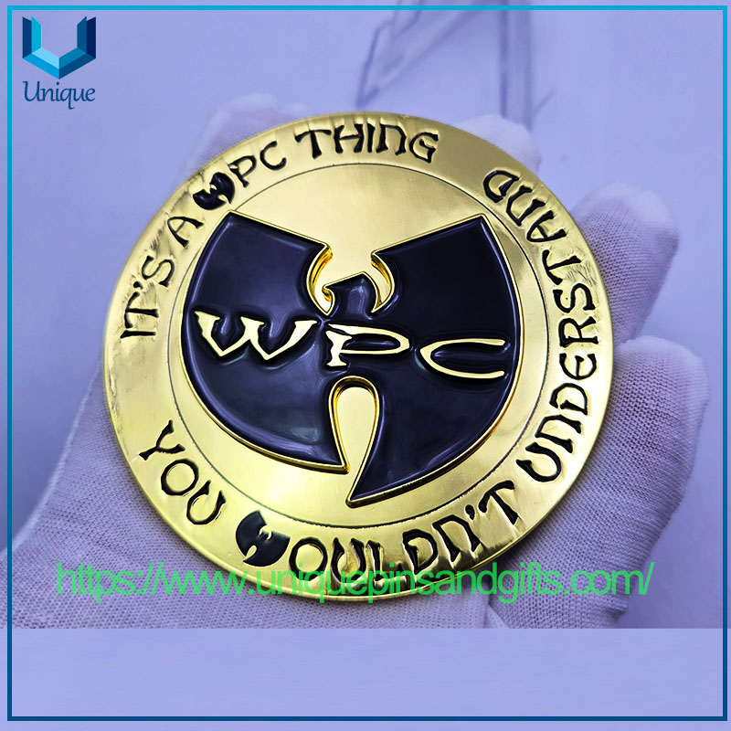 Personalized Custom Logo 3D Zinc Alloy Challenge Coin Metal WPC Commemorative Coin Spinner Coin