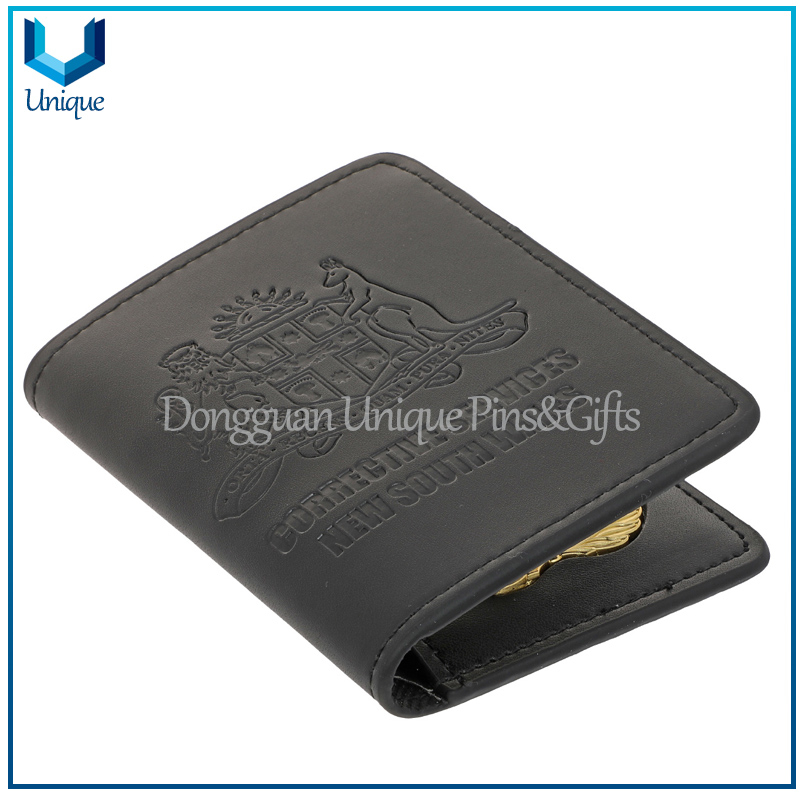 High Quality Police Badge, Leather cover /3D gold / Silver Ecuador Police Badge w/ Genuine Leather Holder+Ball Chain,Police Emblem