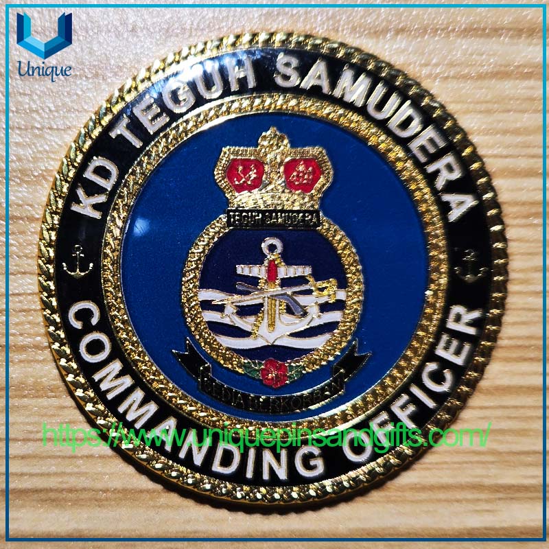 3D Double-sided Electroplating Gold Diamond Edge Metal Commemorative Coin (2)