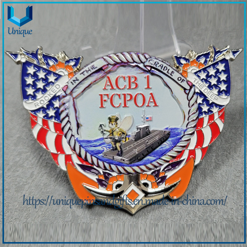 Factory Customized USA Navy Helicopter Design Military Commemorative coin, Metal 3D Army Souvenir Coin Firefighter Police Sports Challenge Coins