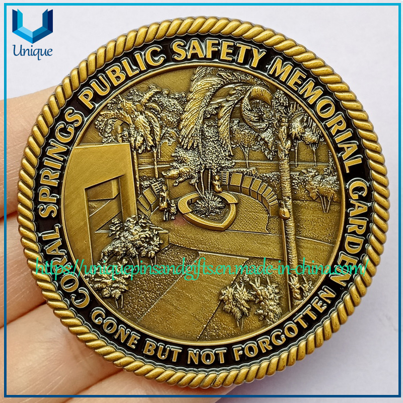 Custom 3D USA Naavy NATO Navy fist Unique Design Nickel Challenge Coin with USA Flag