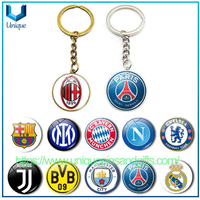 Custom Football Team Logo Diamond Keychains Pandents for The Italian Serie A, Spanish La Liga, German Bundesliga, English Premier League And French Ligue 1