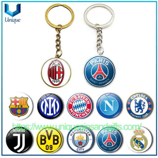 Custom Football Team Logo Diamond Keychains Pandents for The Italian Serie A, Spanish La Liga, German Bundesliga, English Premier League And French Ligue 1