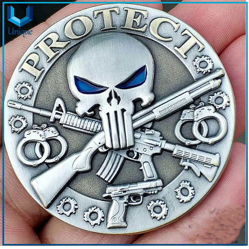 3D Novelty coin,Customize Design Creative Coin, Antique Two Tone coin, Honor medal coin, Military /Police Challenge coin