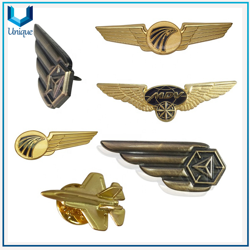 Army Pilot Pin Badge,Master Command Wings Insignia, Custom wing Aviation badges,3D Police Badge,Enamel Badge