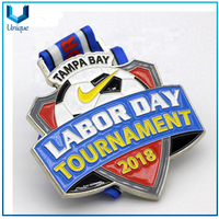Labor Day Tournament Medal,Souvenir Medal, Customize Design Medal with Lanyard, Die Cast Zinc Alloy Medal with Soft Enamel