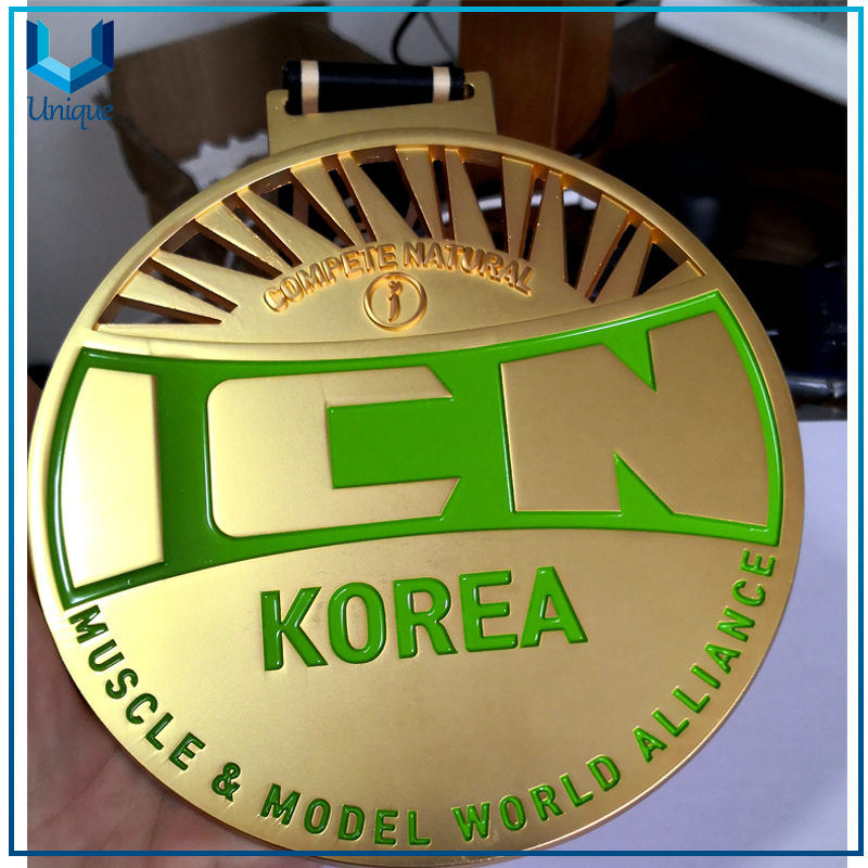Customize 14cm big Medal, Competition Award Medal Trophy, Korea ICN Medal, Spors Running Meda,Pormotional Medal for Gifts