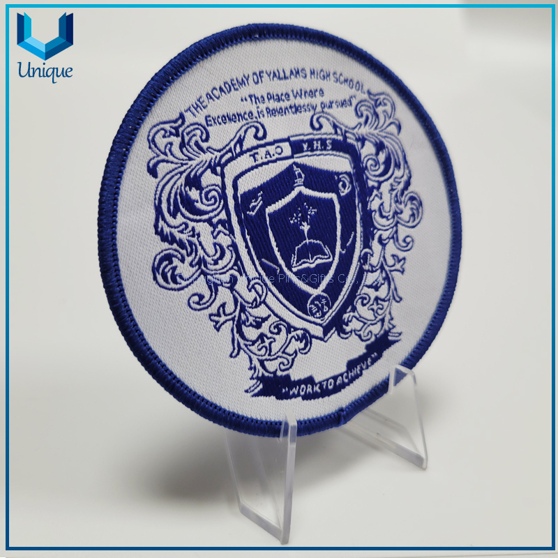 Cheap Fashion Design Iron on High Quality Wholesale High Badge Custom High Frequence badge， high quality low price PVC hot melt Patch for garment，Embroidered seal