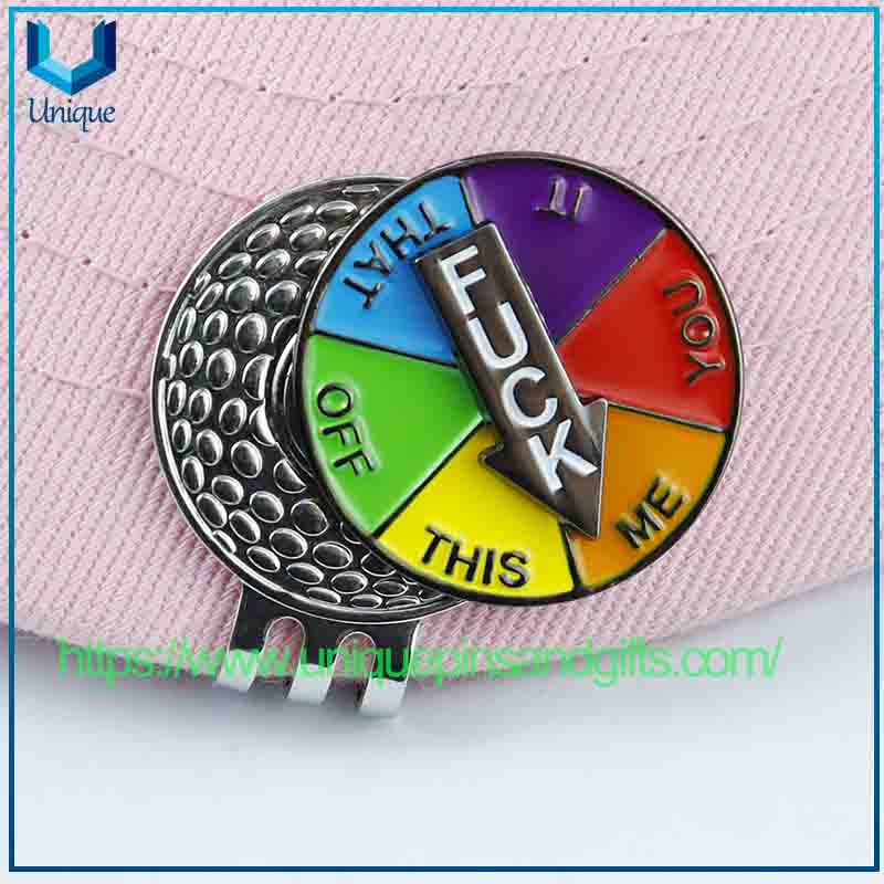 New Creative Rotatable Arrow Magnetic Golf Ball Marker Golf Gift Accessory Luckys Wheel Golf Ball Marker