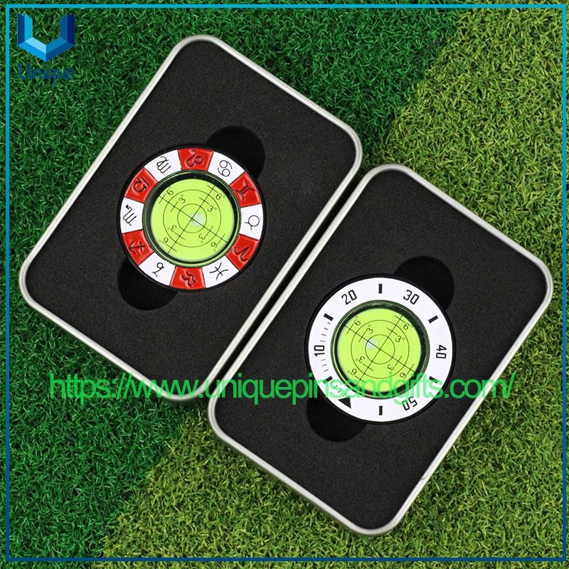 New Model Putting Green Slope Reader Level Instrument Ball Position Marker Golf Products Double-sided Ball Marker
