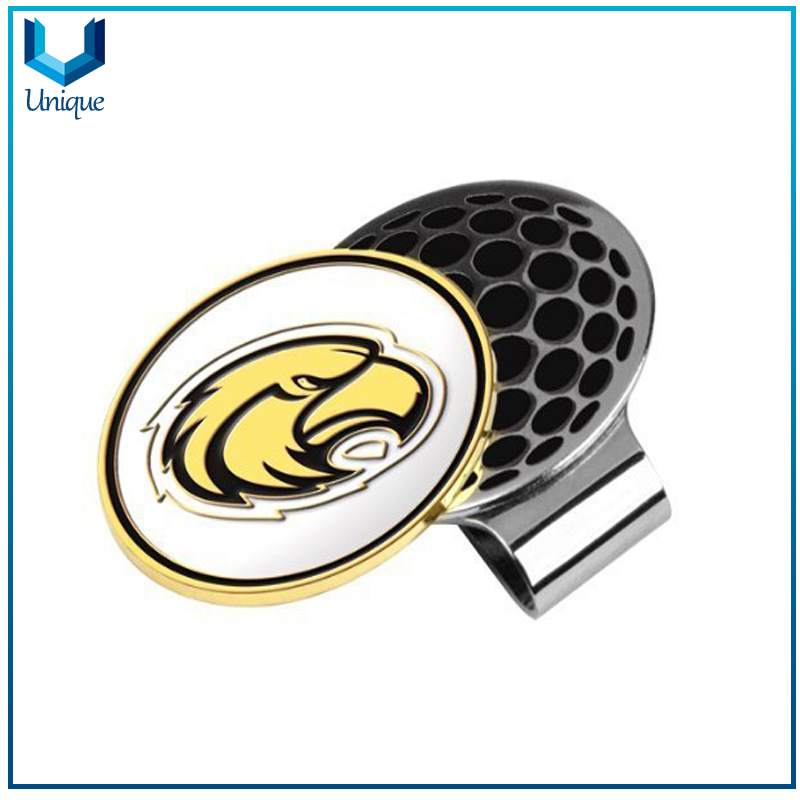 Customize Golf Ballmarker per your Design, Printing Ballmarker with Epoxy with Golf Hatclip in Set for Promotiional Gifts