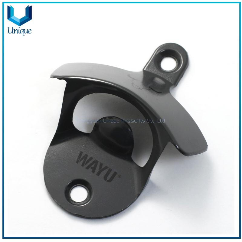 Best Sale Promotional Gifts,Custom Logo Zinc Alloy Nickel Plating Beer Botter Opener, Wall Mounted Wall Bottle Opener 