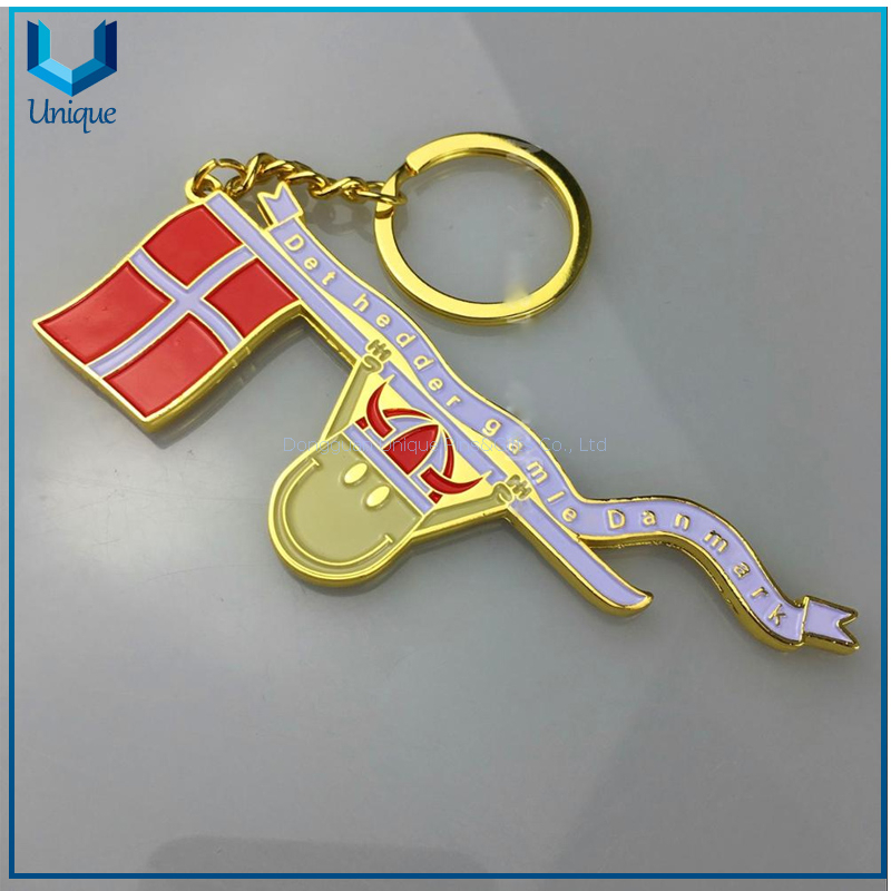 Qatar Fashion Metal Keychain Botter Opener, Customize Flag style Die Cast Zinc Alloy Bottler Opener for Souvenir Gifts