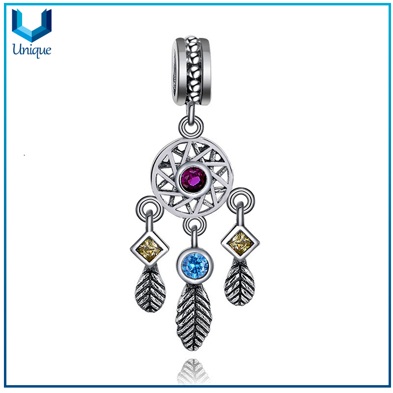 Custom 925 Siliver Manufacture for Fashion Jewelry Zodiac Necklace Pendant w/ Crystal Decoration, Custom Women Necklace 925 Sterling Silver Pendant for Women Decoration