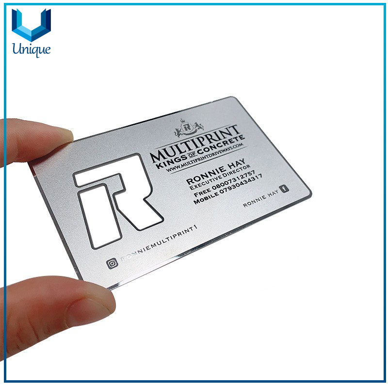 China Metal Crafts Manufacturer for Metal Business Card, Gold / Silver/ Copper Brushed Metal Invitation Card, Stainess Steel Membership Card