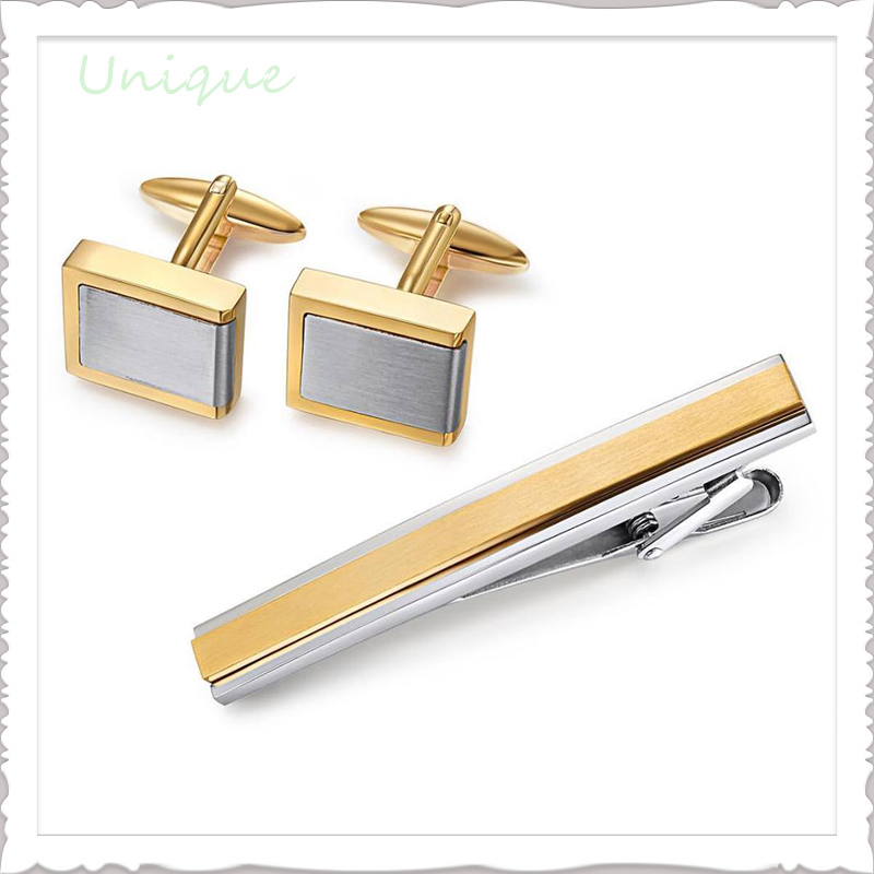 Cheap Blank Collar Tie Clip, Customize Logo Simple Tie Bar, Wholesale Tie Pin and Cufflink for Promotional Gifts