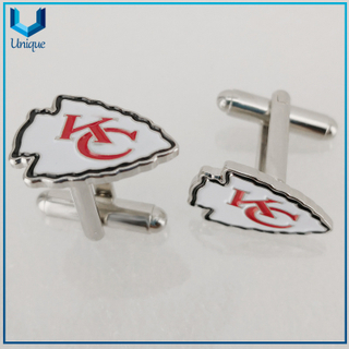 Customize Metal Souvenir Gifts, Sport Club Cufflink in Enamel, 2D Fashion Cufflink for Shirt Decoration for gifts