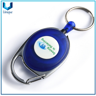 Badge Reel with Keyring, Customize Logo Badge Reel Keychain for Best Sell Promotional Gifts