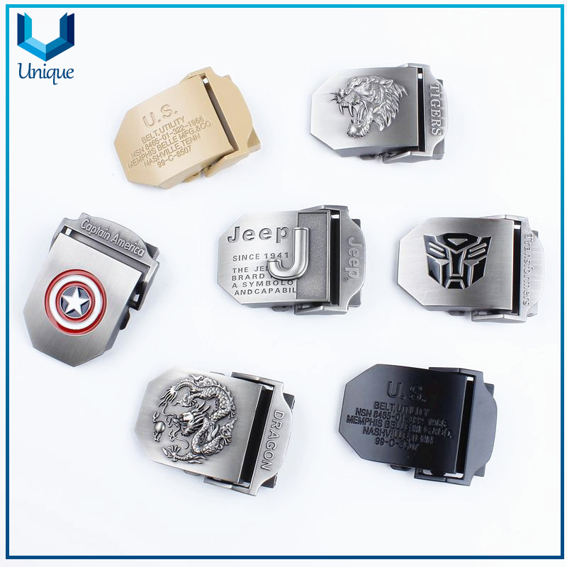Customize Design Metal Buckle, Fashion Accessories Car Brand /Company Logo /School Logo Metal Belt Buckle for Promotional Gifts 