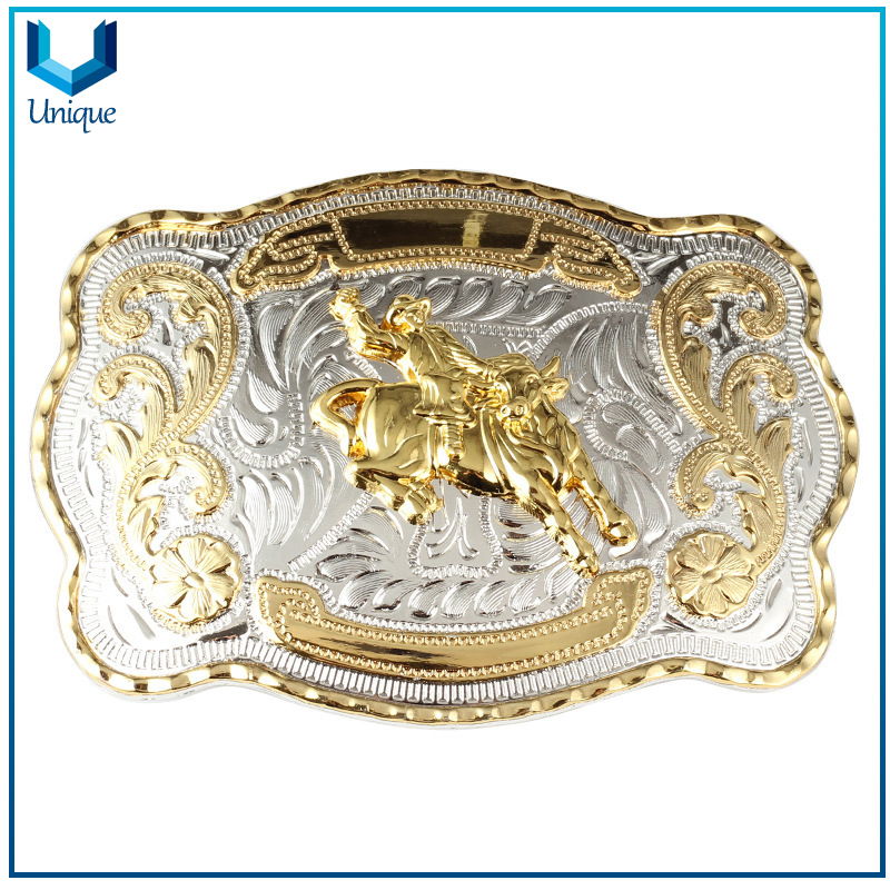 Riding Competition Souvenir Award Gifts, Customize Metal Buckle in Two Tone, Cheap Belt Buckle for Promotional Gifts