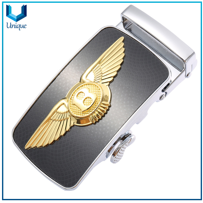 Customize Logo Auto Lock Fashion Buckle for 35mm Width Belt, Fashion Zinc Alloy Metal Accessories Buckle for Promotional Gifts