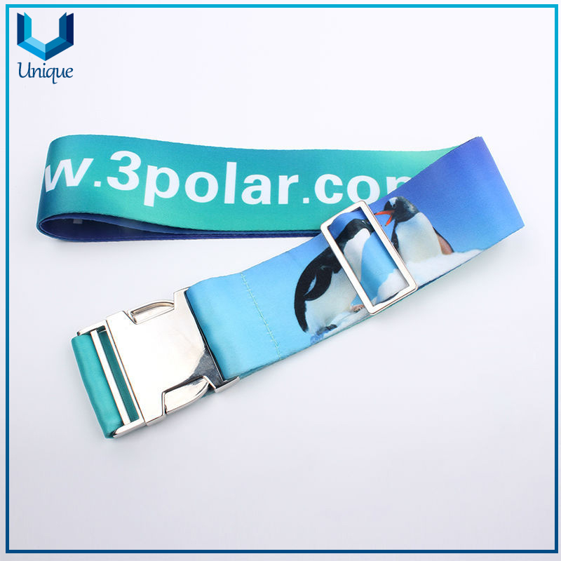 Factory Wholesale, Custom Made Metal Buckle with Elastic Luggage Strap for Gifts
