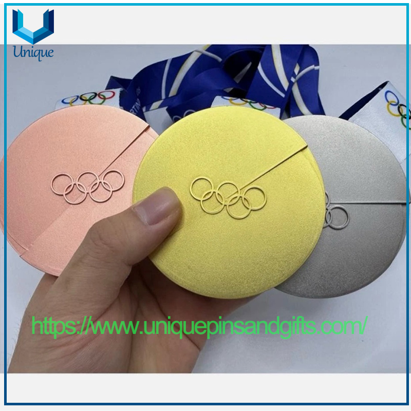 High Quality Custom 2026 Milano Cortina Track Field Sports Events Metal 3D Gold Silver Brass Medals, Custom Medal/ Medallion