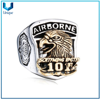 OEM ODM European and American jewelry Retro Eagle Wings Animal Design Rings For Men