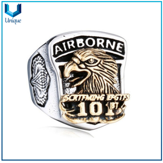 OEM ODM European and American jewelry Retro Eagle Wings Animal Design Rings For Men