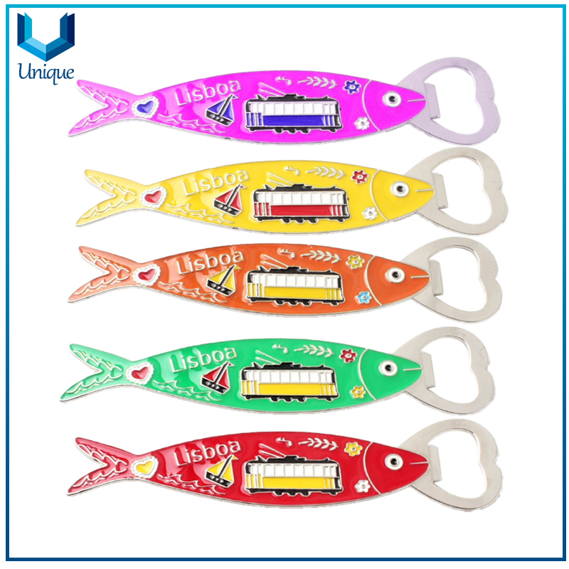Portugal Lisbon Fish Series Souvenir Corkscrew Fridge Magnet