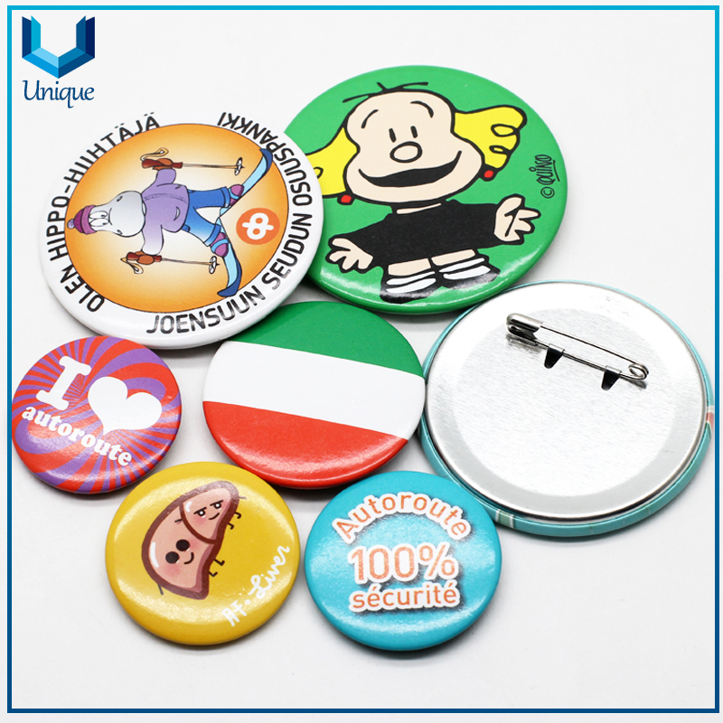 Metal Material Round Pin Button Badge