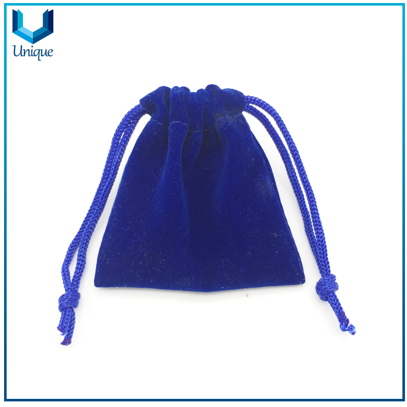 Velvet Pouches Lint Bag Jewelry Pouches Golden Top Drawstring Velvet Bag