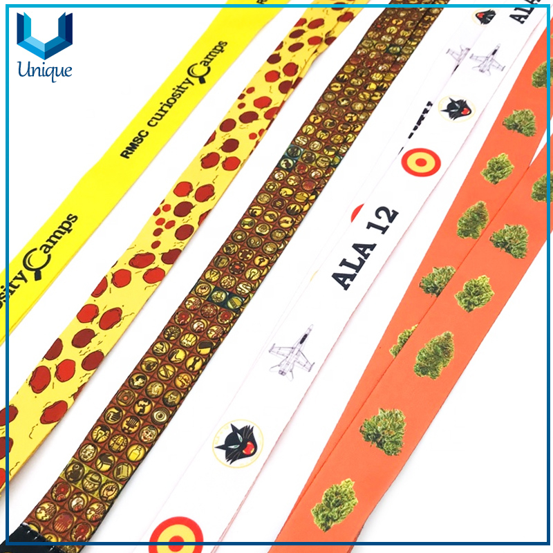Custom Breakaway Sublimation Keychain Lanyards With Logo Custom Polyester Lanyard