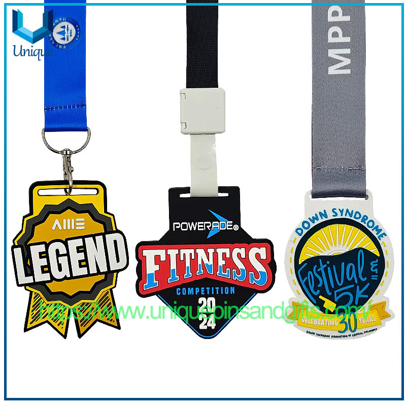 Customized Personalized Soft PVC Rubber Award Medal (17)