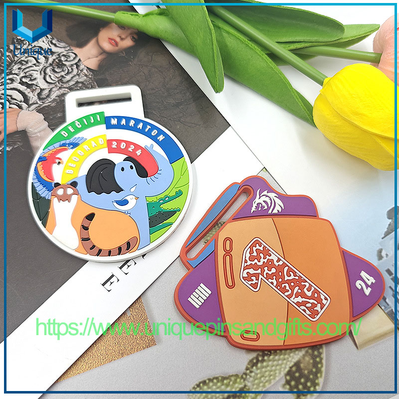 Customized Personalized Soft PVC Rubber Award Medal (2)