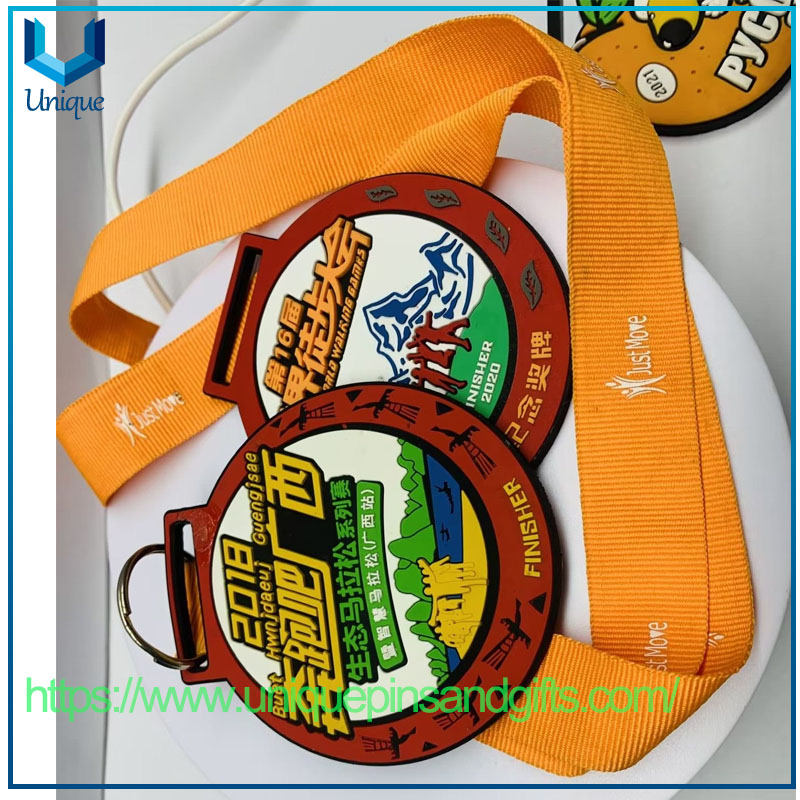 Customized PVC Medals Children's Silicone Medals Cartoon Medals Gold Medals for Marathon Hiking Competitions