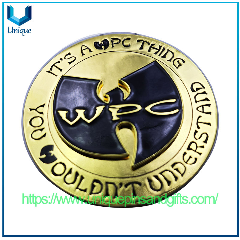 Personalized Custom Logo 3D Zinc Alloy Challenge Coin Metal WPC Commemorative Coin Spinner Coin