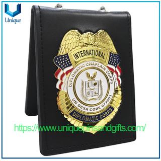 Custom High Quality 3D Relief International Diplomatic Corps Bronze Metal Badge