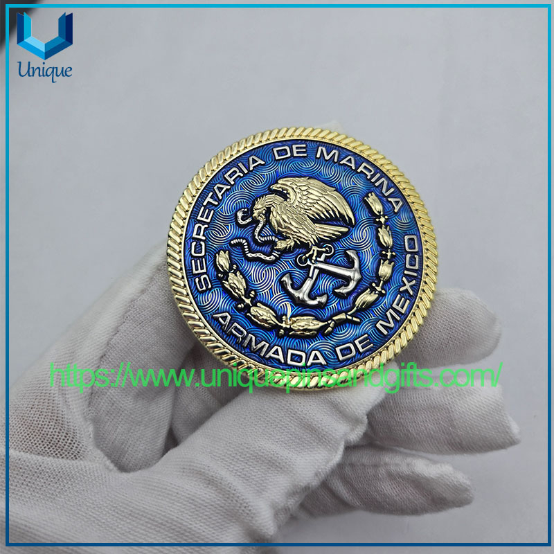 Custom Design ARMADA DE MEXICO Metal Commemorative Coin