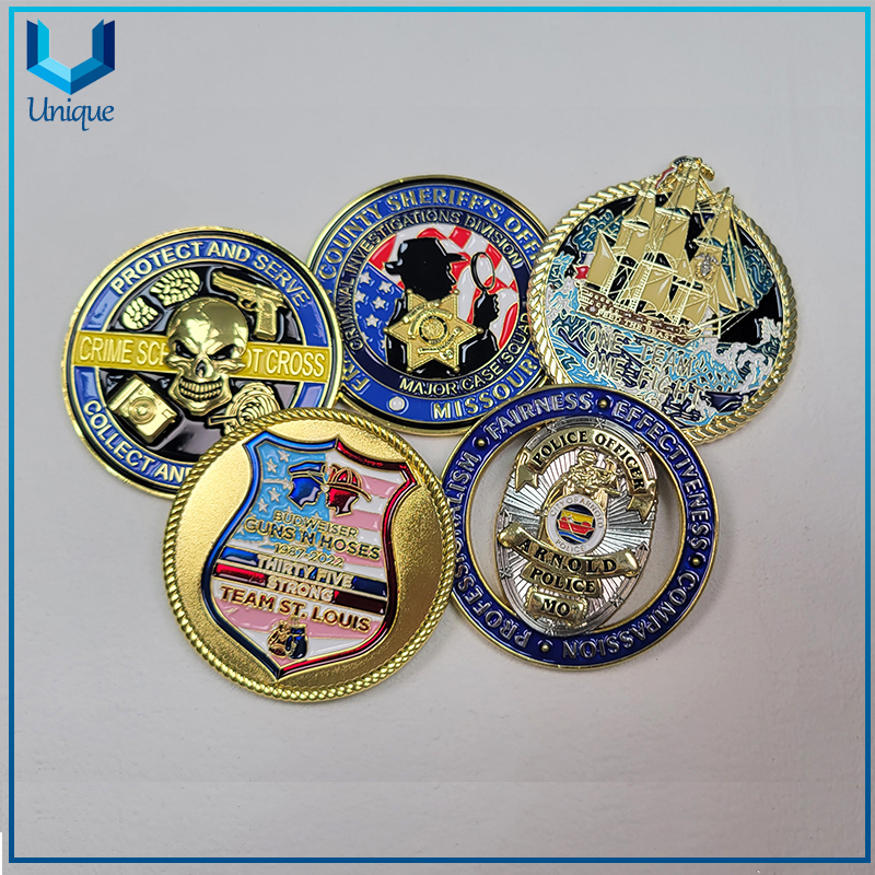 High Quality Custom Unique Shape Fashion USA Military Navy Souvenir Coin, Army Police Sports Commemorative Coins