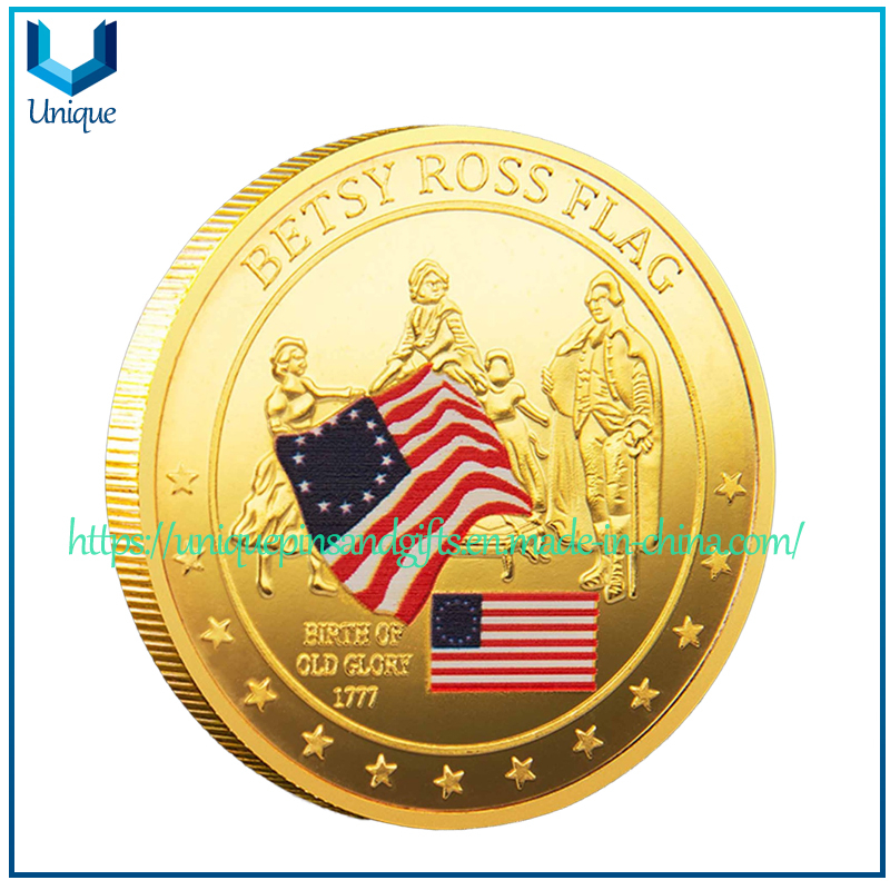 Customized Design 3D Military Carton Creative Coin, Mirror Coins, Gold/Sliver Army Navy Sports Goverment Metal Commemorative Coin