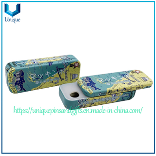 Custom Design Unique Square Box Gift Box Tin Box Metal Box Storage Tank Sugar Box Medicine Box Pen Box Chewing Gum Iron Box Coffee Box