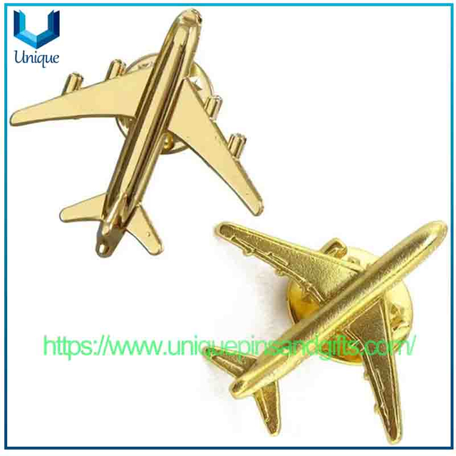 Metal 3D Boeing 787 Aircraft Retro Unique Simple Elegant Badges, Bags Accessories