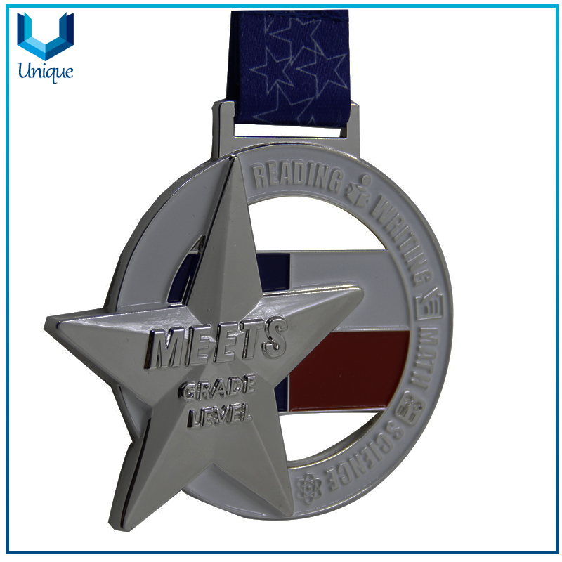 Science / Math Competition 3D Medal, Honor Award Medal, Science, Customize Design Metal Medal with Ribbon