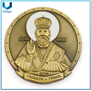 Customize 3D Souvenir Coin,Commemorative King Coin, Statue Coin, President Coin in Antique Plating
