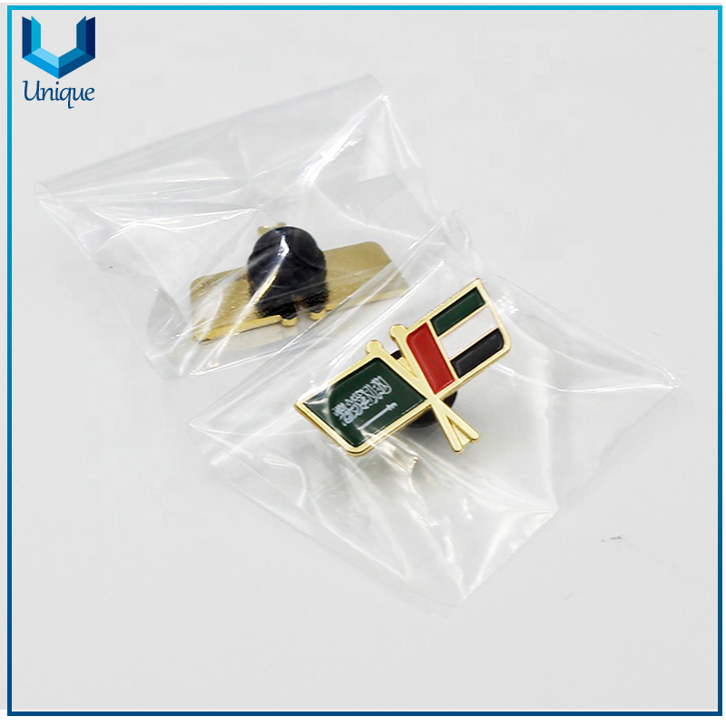 Custom Metal Crafts, Hat Decoration Flag Pin, Club National Flag Pin, Garment Pin,University Flag Pin,enamel double Flag Badge,Football Team Pin, Bullion Security Badge